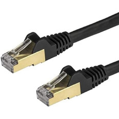 Cable de red STARTECH 1m Cat 6a Negro