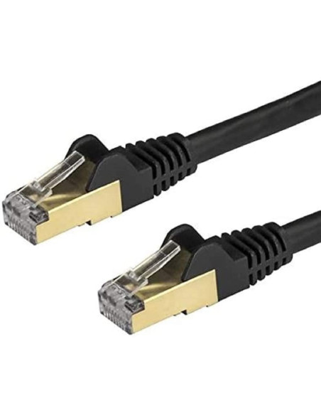 Cable de red STARTECH 1m Cat 6a Negro