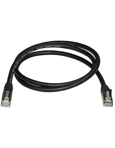 Cable de red STARTECH 1m Cat 6a Negro