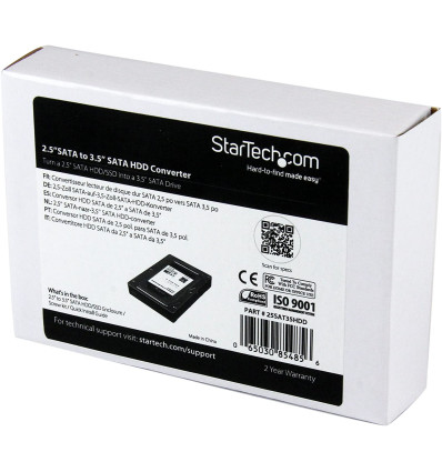 Adaptador STARTECH 2.5 a 3.5 sata