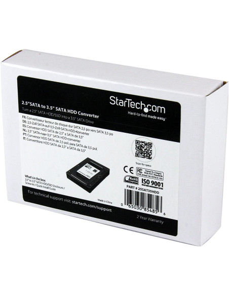 Adaptador STARTECH 2.5 a 3.5 sata