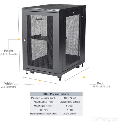 Rack STARTECH Armario 18U 30