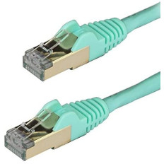 Cable de red STARTECH 2m Cat 6a Aguamarina STP