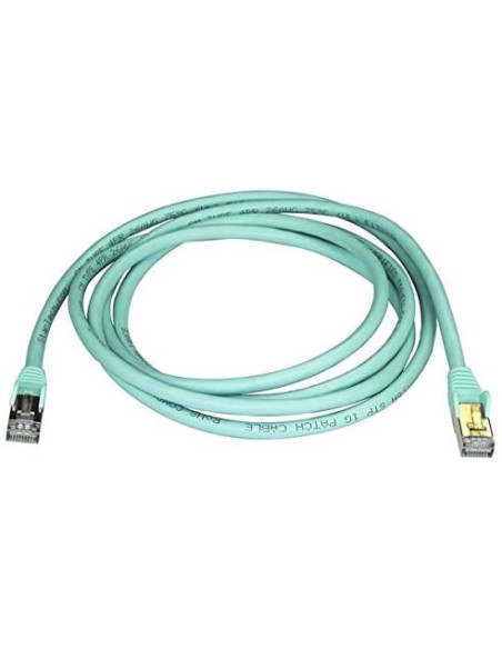 Cable de red STARTECH 2m Cat 6a Aguamarina STP