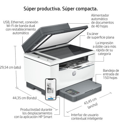 HP M234sdw Multifunción Láser Wifi Monocromo - Comprar impresora