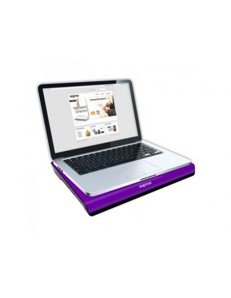 Base refrigeradora APPROX Portatil 15.6 Purple