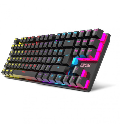Krom Kasic TKL Rainbow Negro - Comprar teclado gaming