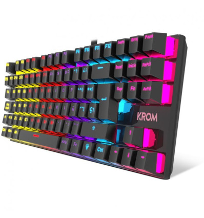 Krom Kasic TKL Rainbow Negro - Comprar teclado gaming
