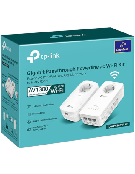 TP-LINK TL-WPA8631P KIT - Comprar adaptador PLC Wifi AC1200