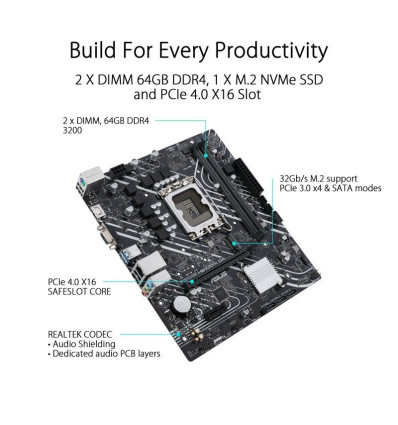 ASUS PRIME H610M-K D4 Socket 1700