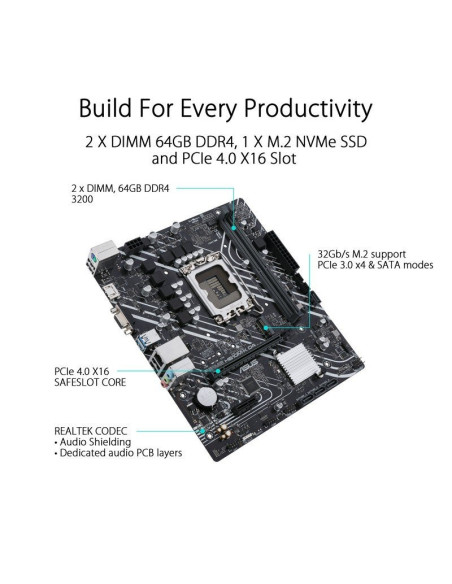ASUS PRIME H610M-K D4 Socket 1700