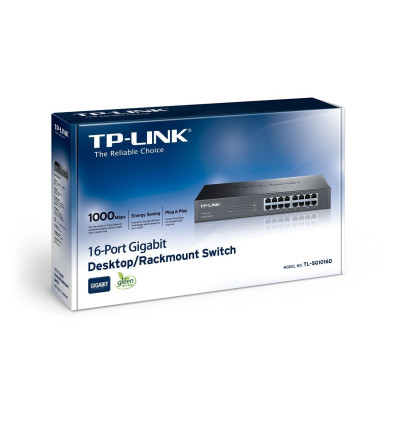 SWITCH TP-LINK 16 PUERTOS 10/100/1000 TL-SG1016D