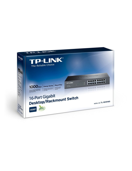 SWITCH TP-LINK 16 PUERTOS 10/100/1000 TL-SG1016D