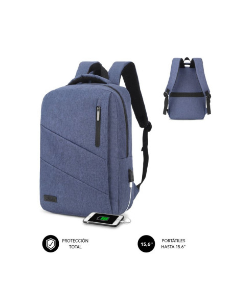 Mochila SUBBLIM City Backpack 15,6" Azul