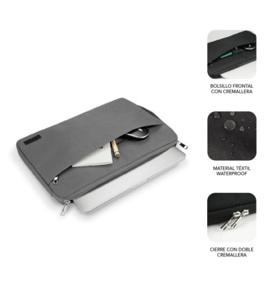 Funda SUBBLIM 15,6 Urban Laptop Gris