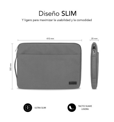 Funda SUBBLIM 15,6 Urban Laptop Gris