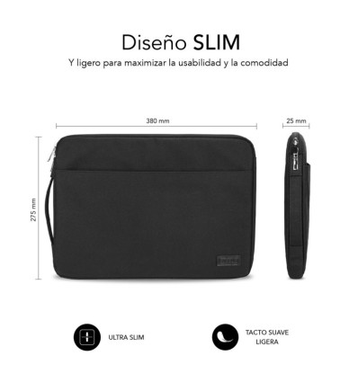 Funda SUBBLIM 13,3" Urban Laptop Negra