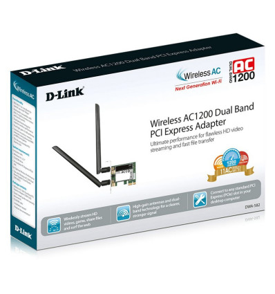 Tarjeta de red D-LINK DWA-582 AC1200