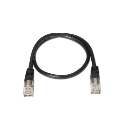 NANOCABLE 1M CAT 5E Negro - Comprar Cable de Red Negro