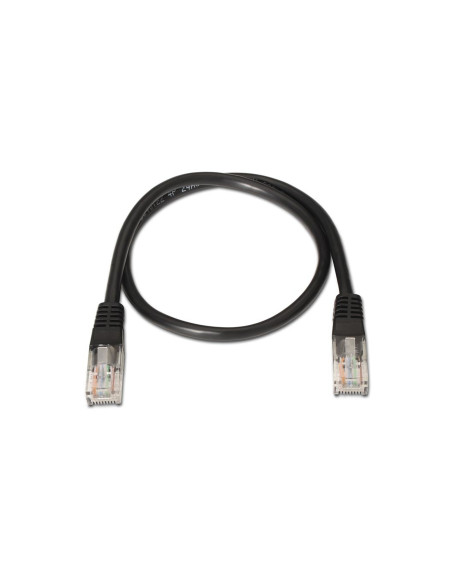 NANOCABLE 1M CAT 5E Negro - Comprar Cable de Red Negro