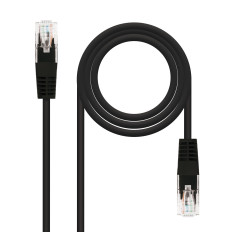 NANOCABLE 1M CAT 5E Negro - Comprar Cable de Red Negro