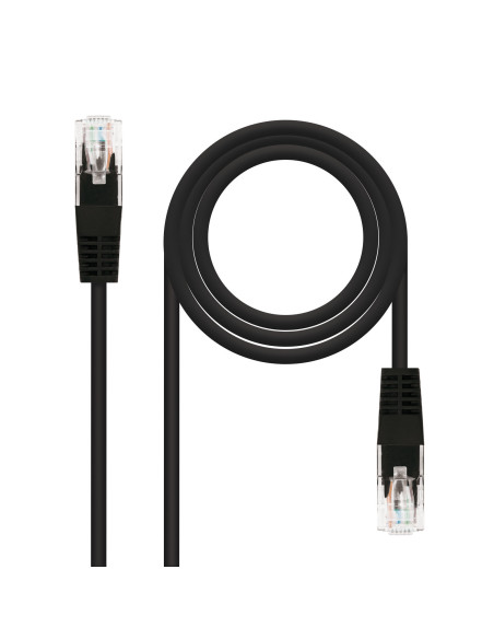 NANOCABLE 1M CAT 5E Negro - Comprar Cable de Red Negro