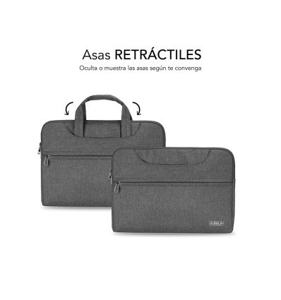 SUBBLIM 15,6" Elegant Laptop - Comprar funda para portátil Gris