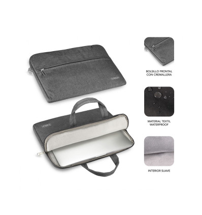 SUBBLIM 15,6" Elegant Laptop - Comprar funda para portátil Gris