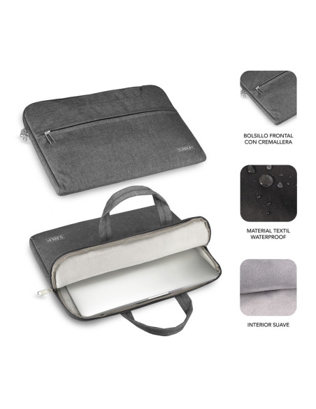 SUBBLIM 15,6" Elegant Laptop - Comprar funda para portátil Gris