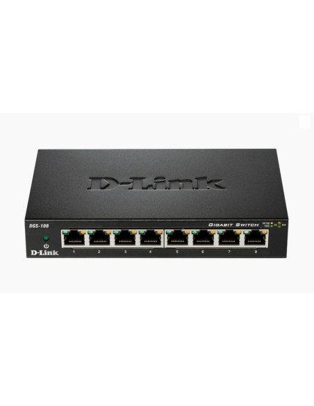 Switch D-Link 8 puertos 10/100/1000 DGS-108 Meta