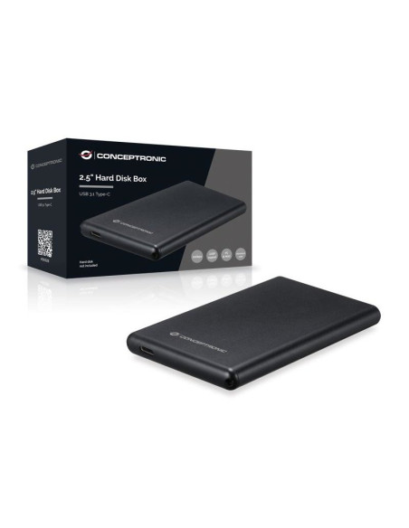 Caja Externa CONCEPTRONIC 2.5" USB-C/USB 3.1