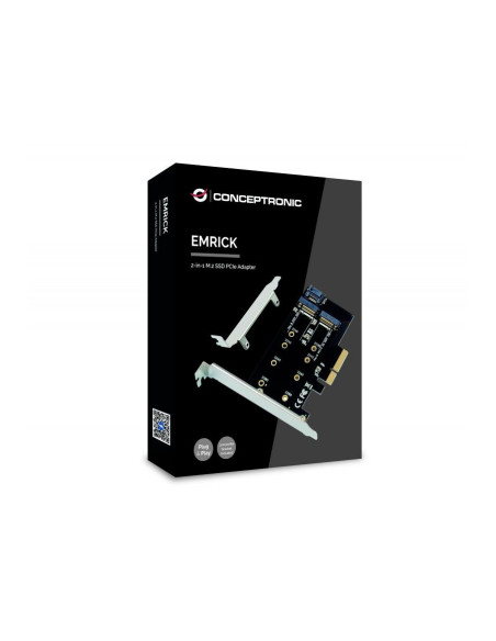 Tarjeta CONCEPTRONIC EMRICK PCIE 2 X SSD M.2 NVMe