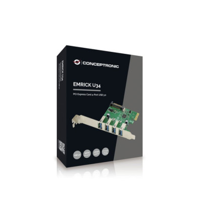 Tarjeta Conceptronic Emrick U34 PCIe 4 X USB 3.0