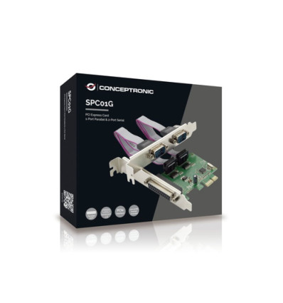 Tarjeta Conceptronic PCIe 1 X Paralelo - 2 X Serie