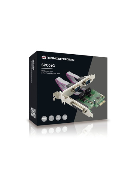 Tarjeta Conceptronic PCIe 1 X Paralelo - 2 X Serie