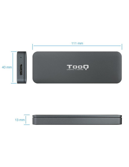 Caja Externa TOOQ TQE-2281G M.2 SATA