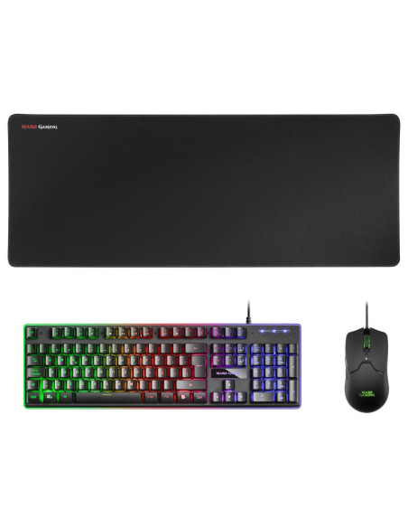 Kit Gaming Mars Gaming MCPX Teclado + Ratón + Alfombrilla