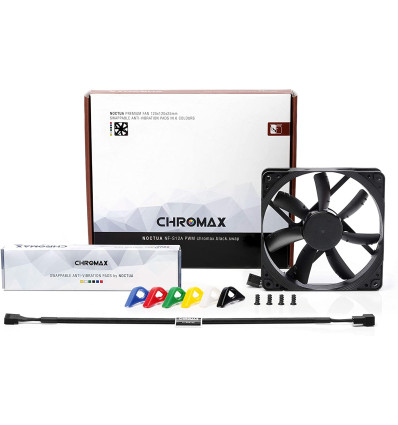Ventilador Noctua NF-S12A PWM Chromax Negro