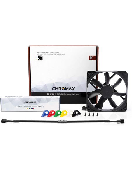 Ventilador Noctua NF-S12A PWM Chromax Negro
