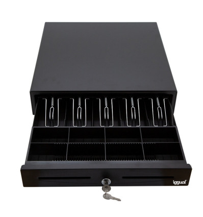 Cajón Portamonedas IGGUAL IRON-50 42cm Negro