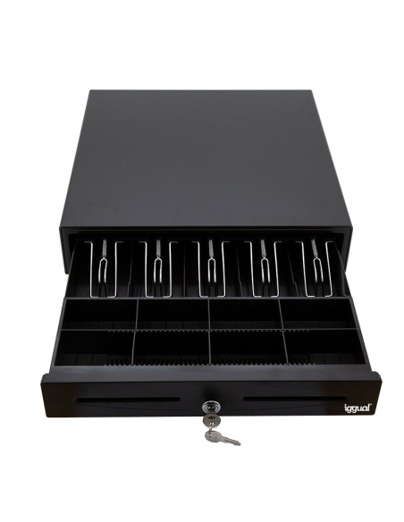 Cajón Portamonedas IGGUAL IRON-50 42cm Negro