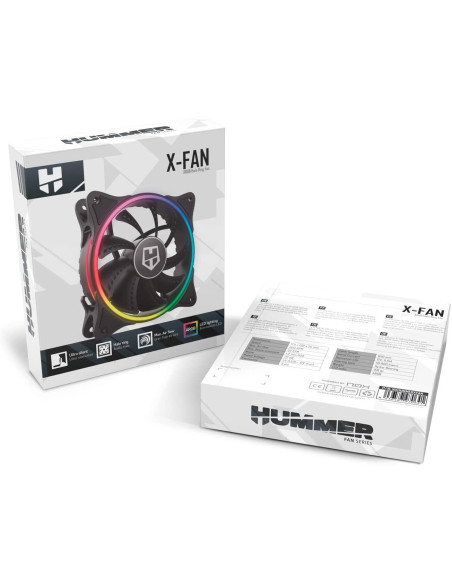 Nox Hummer X-FAN - Comprar Ventilador ARGB 120 mm