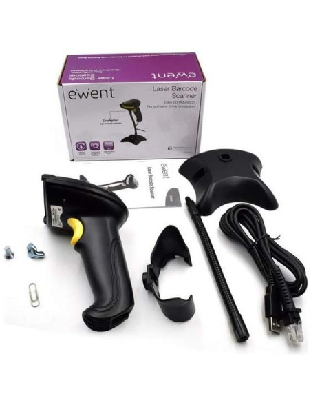 Lector de códigos de barras 1D USB Ewent EW3400