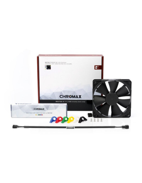 Ventilador Noctua NF-F12 PWM Chromax Black Swap