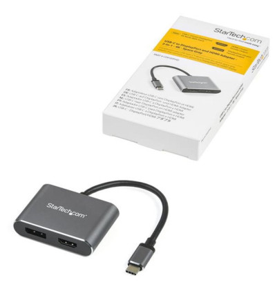 Adaptador Startech Multipuerto USB-C a DisplayPort/HDMI