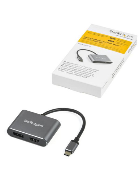 Adaptador Startech Multipuerto USB-C a DisplayPort/HDMI
