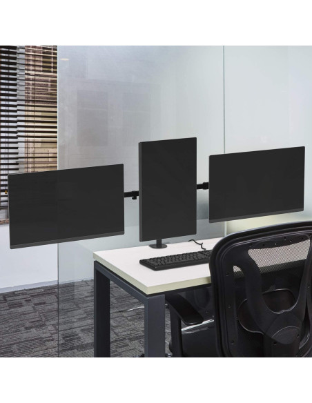 Soporte de Mesa 3 monitores hasta 27" Ewent EW1513