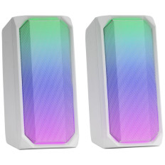 Altavoces Mars Gaming MSRGB 2.0 Bluetooth RGB Blancos