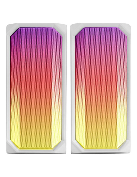 Altavoces Mars Gaming MSRGB 2.0 Bluetooth RGB Blancos