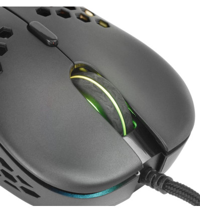 Ratón Mars Gaming MM55 RGB 12800 DPI Negro